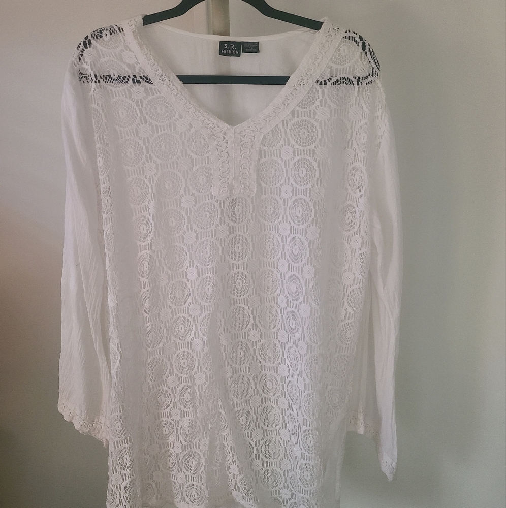 White lace top